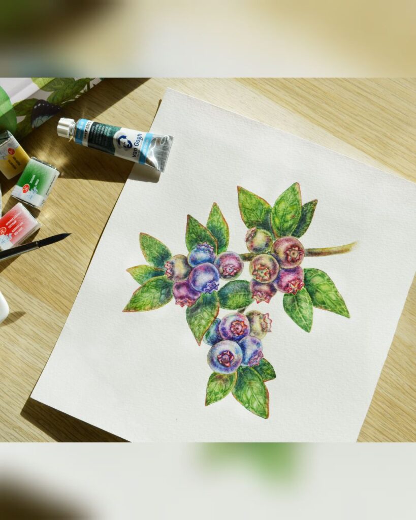 Malarstwo botaniczne akwarelowe