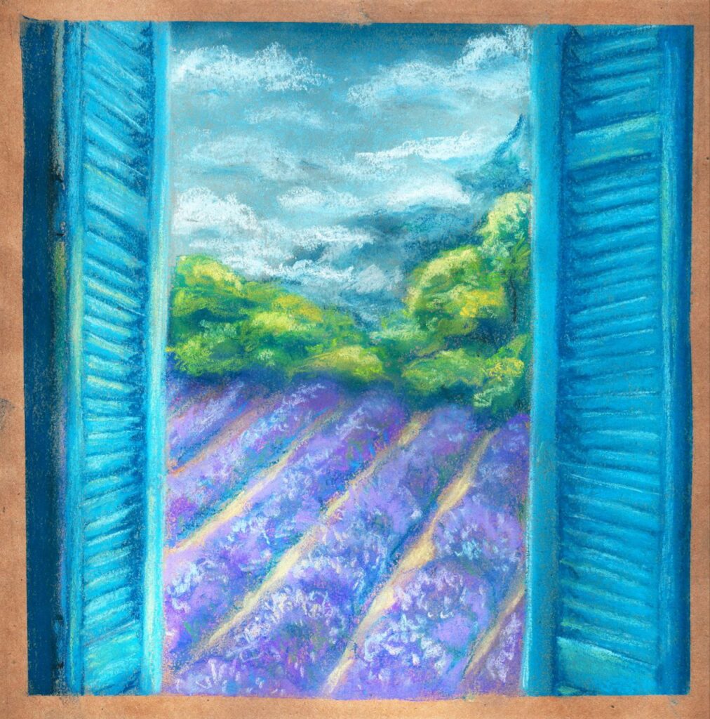 Art Przyjaciele Rysunek graficzny pastelami